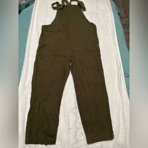 Forever 21 Khaki Green Jumpsuit
